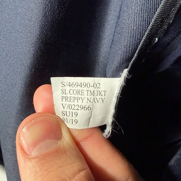 Banana Republic Core Temp Tailored Performance Blazer Sport Coat Men 44R Navy - Picture 13 of 15